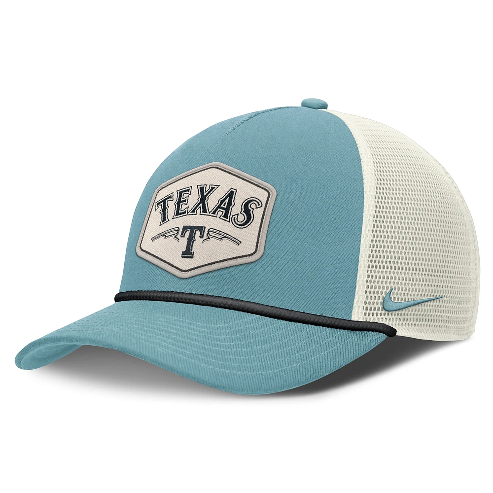 Texas Rangers Rise Tech Men's Nike Dri-FIT MLB Trucker Adjustable Hat