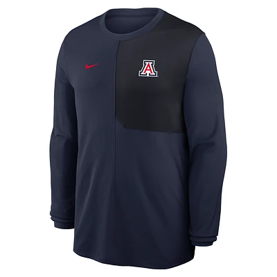 Arizona Sideline Coach Men's Nike Dri-FIT College Long-Sleeve Top