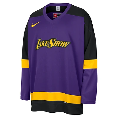 Los Angeles Lakers City Edition Men's Nike NBA Hockey Jersey