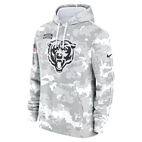 Chicago Bears Salute to Service Primary Edge Club Men's Nike NFL Pullover Hoodie