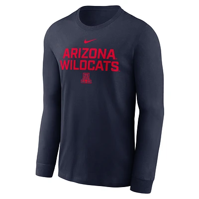Arizona Sideline Men's Nike Dri-FIT College Long-Sleeve T-Shirt