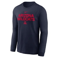 Arizona Sideline Men's Nike Dri-FIT College Long-Sleeve T-Shirt