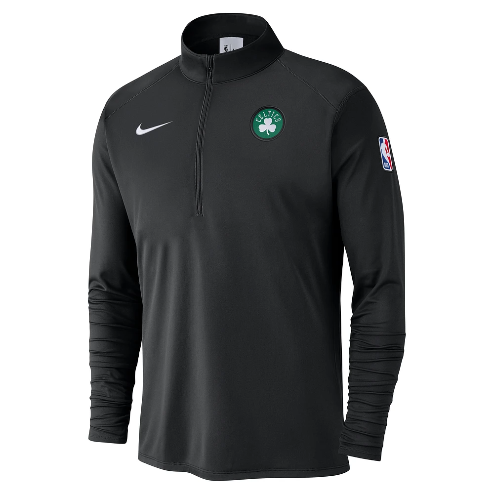 Boston Celtics Men's Nike NBA 1/2-Zip Long-Sleeve Top