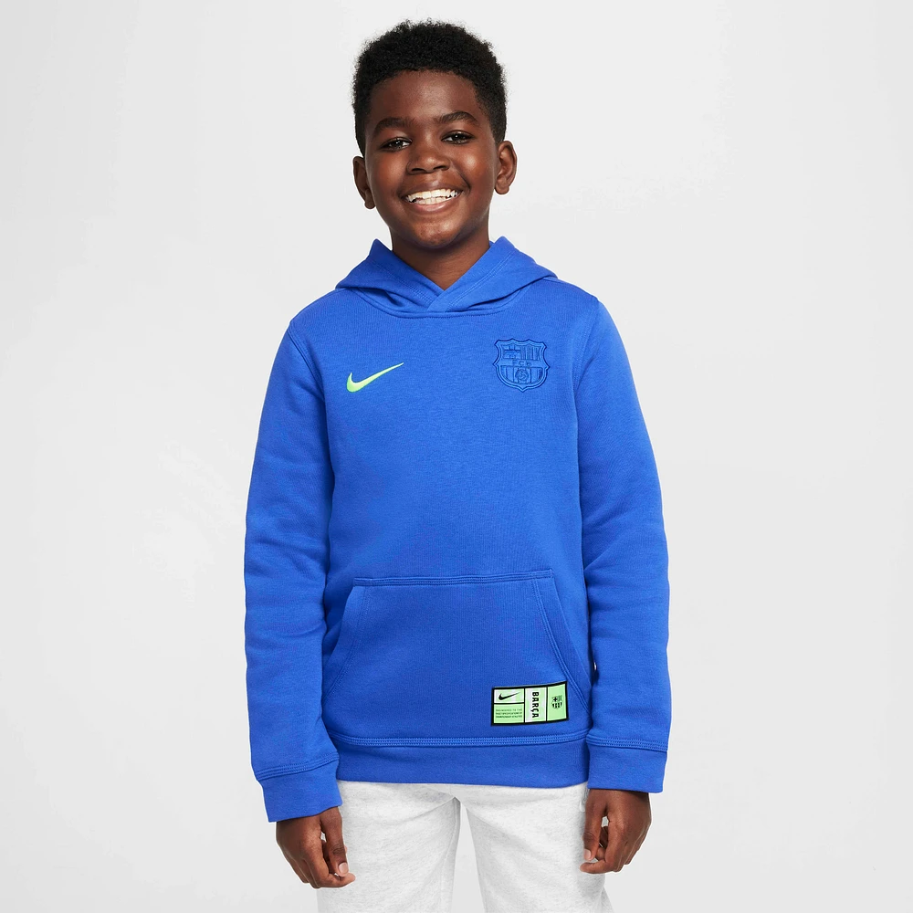 FC Barcelona Club Third Big Kids' (Boys') Nike Soccer Pullover Hoodie