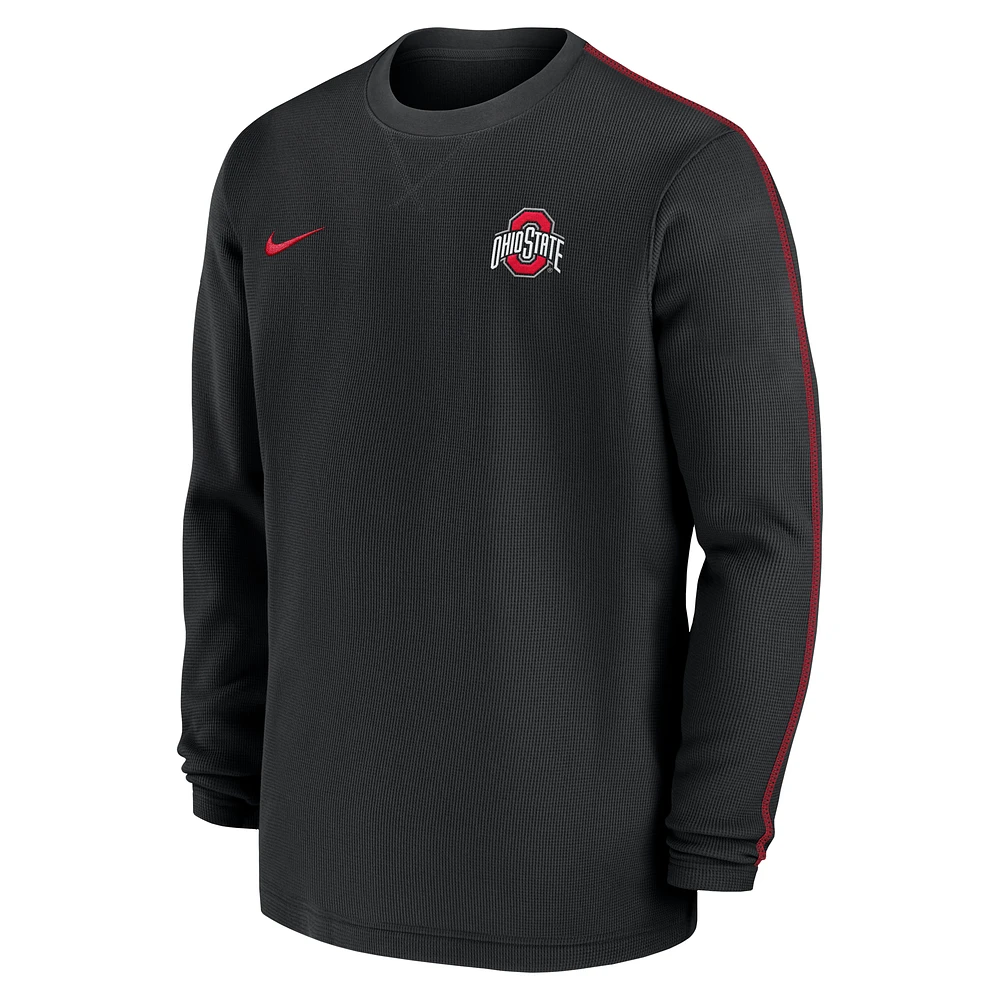 Ohio State Buckeyes Sideline Coach Men's Nike College Long-Sleeve Top