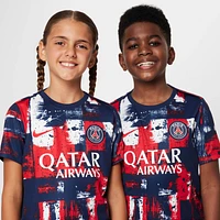 Paris Saint-Germain Academy Pro Home Big Kids' Nike Dri-FIT Soccer Pre-Match Short-Sleeve Top