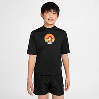 Nike Swim Hydroguard Big Kids' (Boys') Dri-FIT Short-Sleeve Top