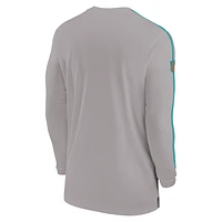 Miami Dolphins Sideline Coach Men's Nike Dri-FIT NFL Long-Sleeve Top