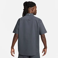 Nike Life Men's Short-Sleeve Seersucker Button-Down Shirt