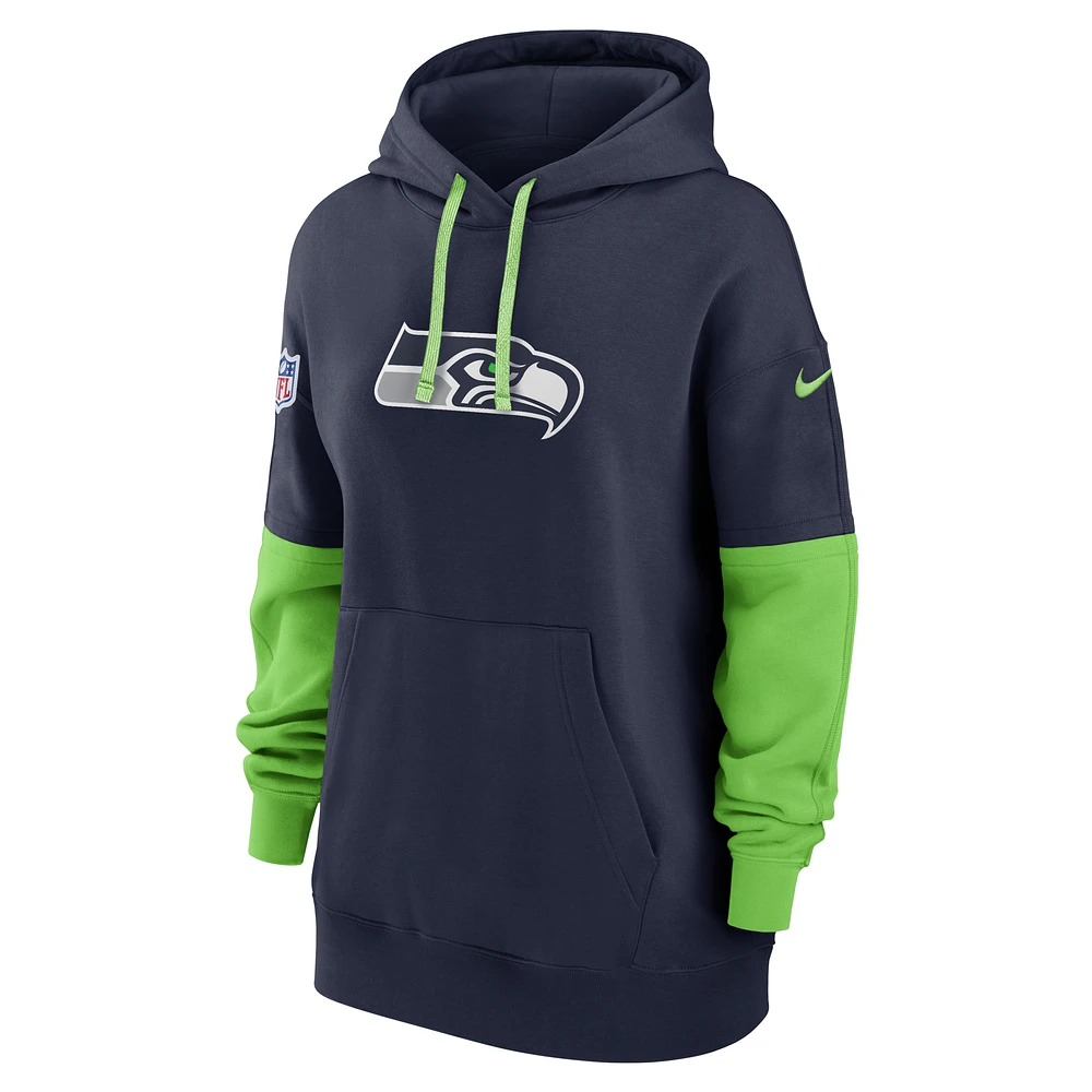 Seattle Seahawks Sideline Essential Women's Nike NFL Pullover Hoodie