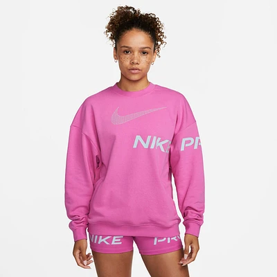 Nike Dri-FIT Get Fit Women's French Terry Graphic Crew-Neck Sweatshirt