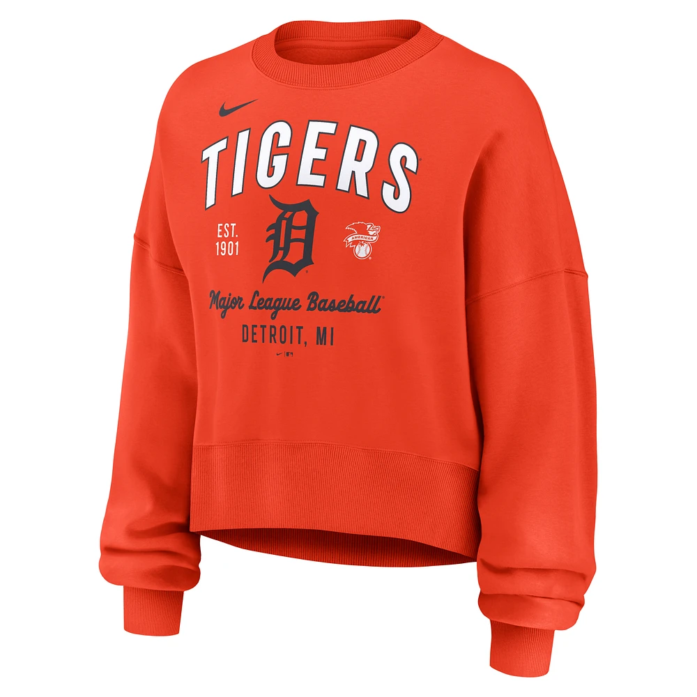 Detroit Tigers Women's Nike MLB Pullover Crew