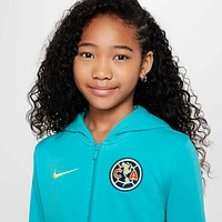 Club América Big Kids' (Boys') Nike Soccer Full-Zip French Terry Hoodie