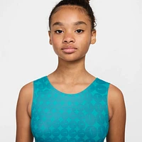 Nike Gymnastics Swoosh Printed Performance Leotard