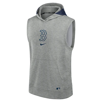 Boston Red Sox Authentic Collection Early Work Men’s Nike Dri-FIT MLB Sleeveless Pullover Hoodie