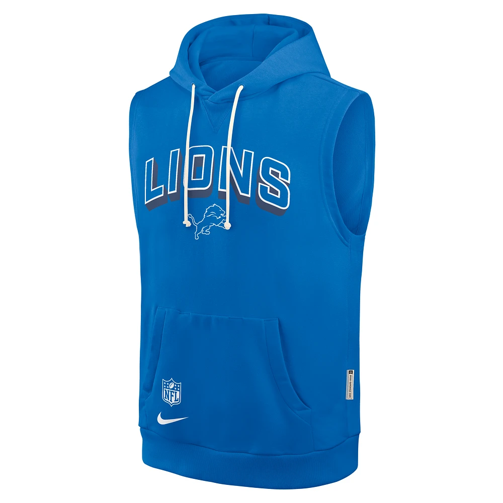 Detroit Lions Sideline Men's Nike Dri-FIT NFL Sleeveless Pullover Hoodie