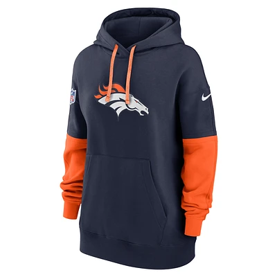 Denver Broncos Sideline Essential Women's Nike NFL Pullover Hoodie