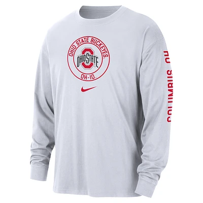 Ohio State Max90 Men's Nike College Long-Sleeve T-Shirt