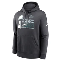 Philadelphia Eagles Super Bowl LIX Champions Trophy Collection Club Men's Nike NFL Pullover Hoodie