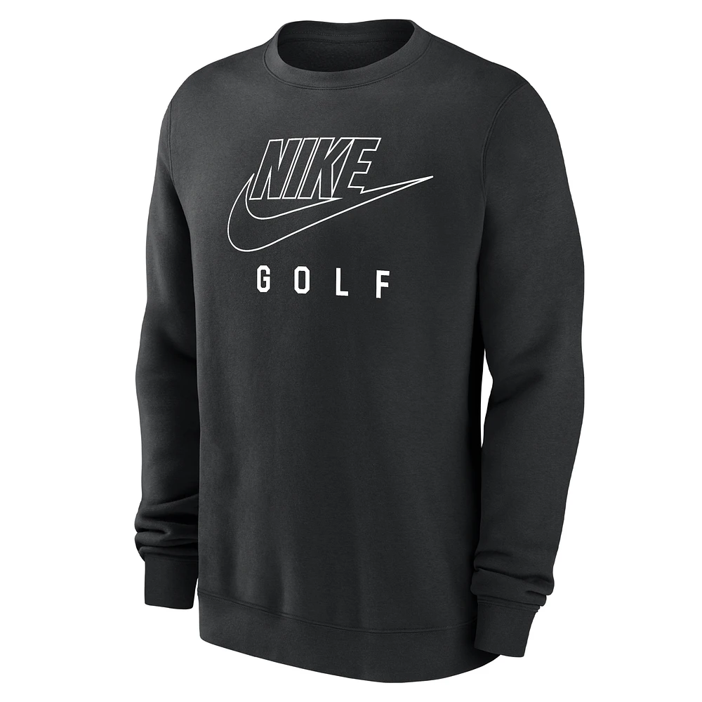 Nike Swoosh Club Fleece Men's Golf Pullover Crew-Neck Sweatshirt