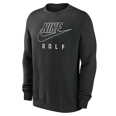 Nike Swoosh Club Fleece Men's Golf Pullover Crew-Neck Sweatshirt