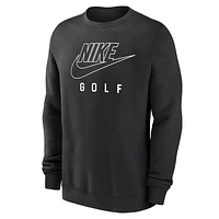 Nike Swoosh Club Fleece Men's Golf Pullover Crew-Neck Sweatshirt