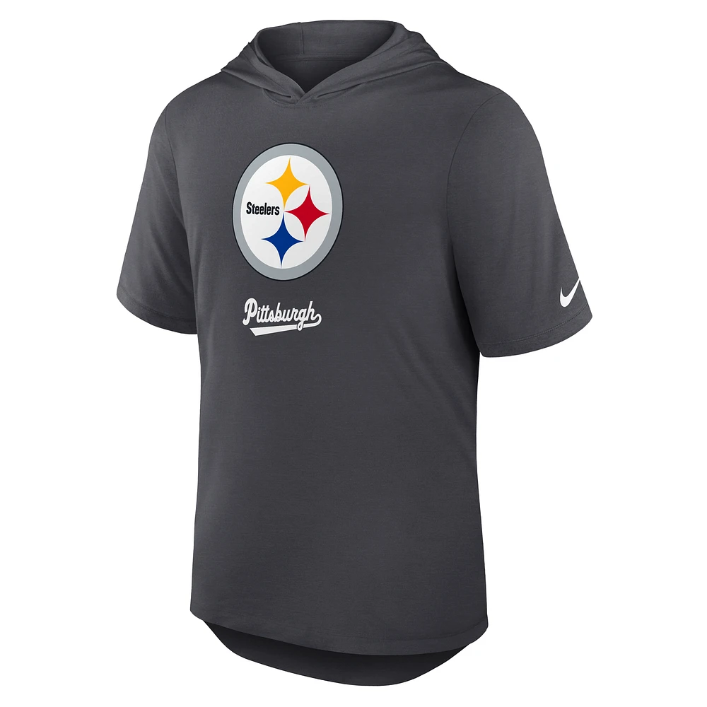 Pittsburgh Steelers Men's Nike Dri-FIT NFL Hooded T-Shirt