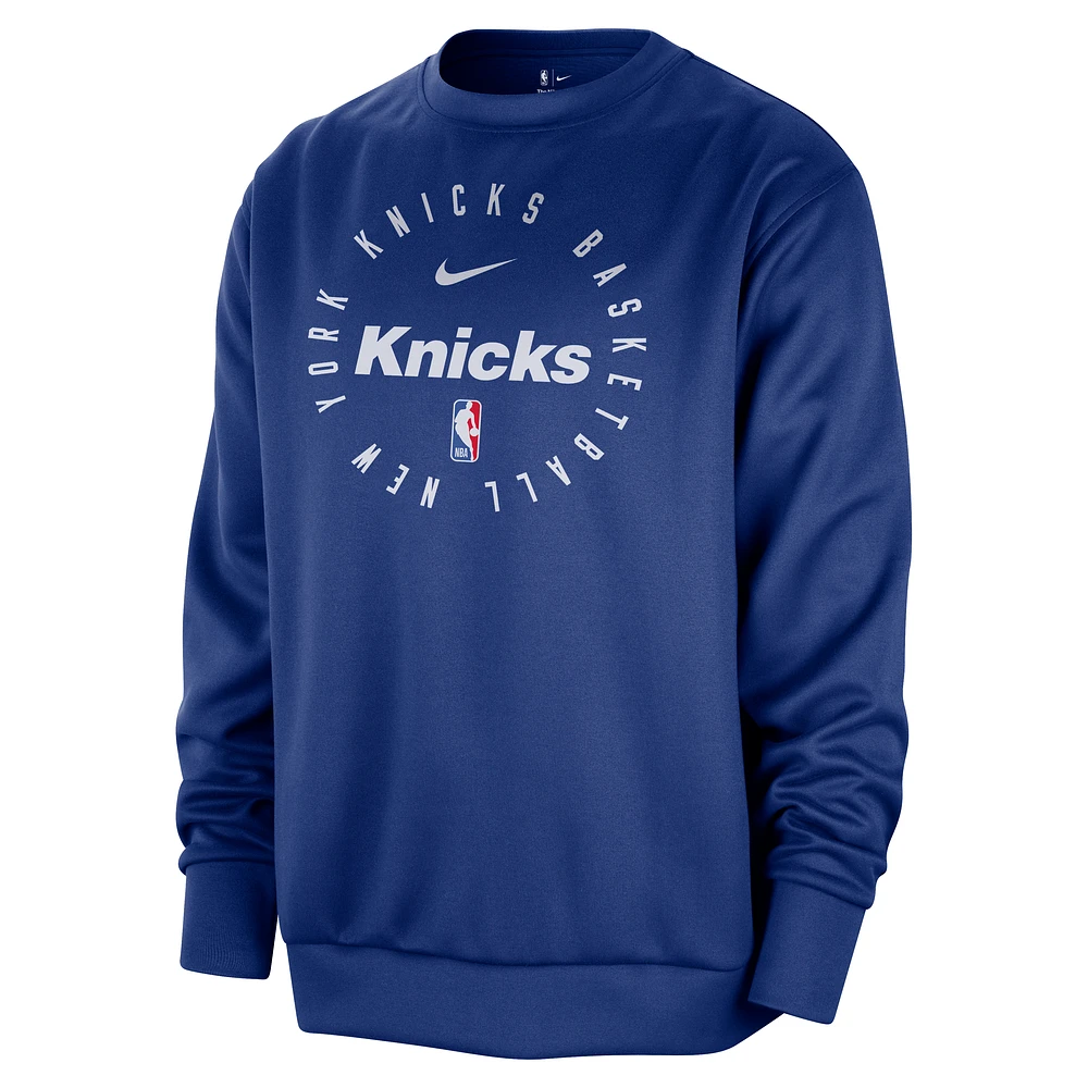 New York Knicks Spotlight Men's Nike Dri-FIT NBA Crew-Neck Sweatshirt