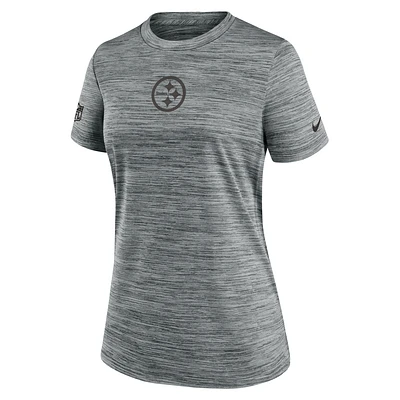Pittsburgh Steelers Sideline Team Issue Velocity Women's Nike Dri-FIT NFL T-Shirt