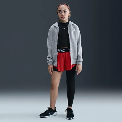 Nike Pro Big Kids' (Girls') Mid-Rise Single-Leg Leggings