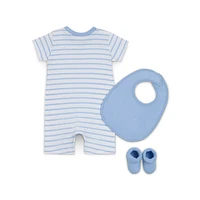 Nike Baby 3-Piece Romper and Terry Set