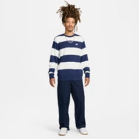 Nike Club Fleece Men's Striped Heavyweight French Terry Crew