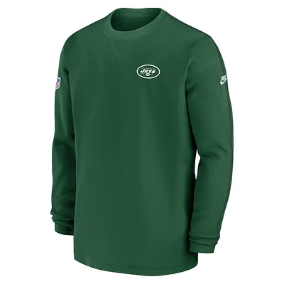 New York Jets Sideline Logo Coach Men’s Nike NFL Long-Sleeve Top