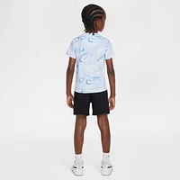 Nike Sportswear Baby On the Move Printed Tee and French Terry Shorts Set