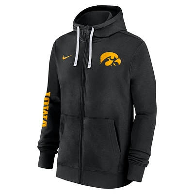 Iowa Hawkeyes Sideline Team Issue Men's Nike College Full-Zip Hoodie