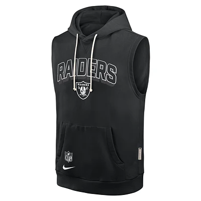 Las Vegas Raiders Sideline Men's Nike Dri-FIT NFL Sleeveless Pullover Hoodie