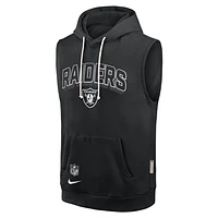 Las Vegas Raiders Sideline Men's Nike Dri-FIT NFL Sleeveless Pullover Hoodie