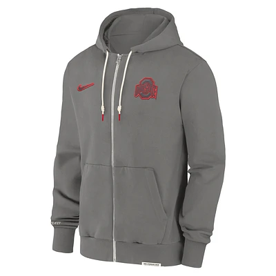 Alabama Crimson Tide Sideline Player Men's Nike Dri-FIT College Full-Zip Hoodie