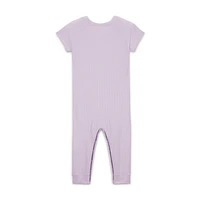 Nike Essentials Baby (0-9M) Short Sleeve Waffle Knit Coverall