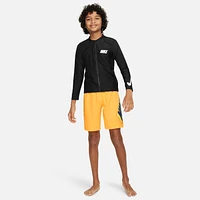 Nike Swim 3-D Swoosh Big Kids' (Boys') Long-Sleeve Zip Hydroguard