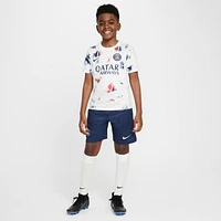 Paris Saint-Germain Academy Pro Away Big Kids' Nike Dri-FIT Soccer Pre-Match Short-Sleeve Top