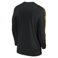 Pittsburgh Steelers Sideline Coach Men's Nike Dri-FIT NFL Long-Sleeve Top