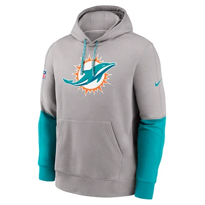 Miami Dolphins Sideline Team Issue Club Men's Nike NFL Pullover Hoodie