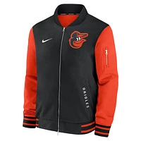 Baltimore Orioles Authentic Collection Dugout Men's Nike MLB Full-Zip Bomber Jacket