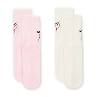 Nike Dri-FIT Little Kids' V-Day Cushioned Crew Socks (2 Pairs)