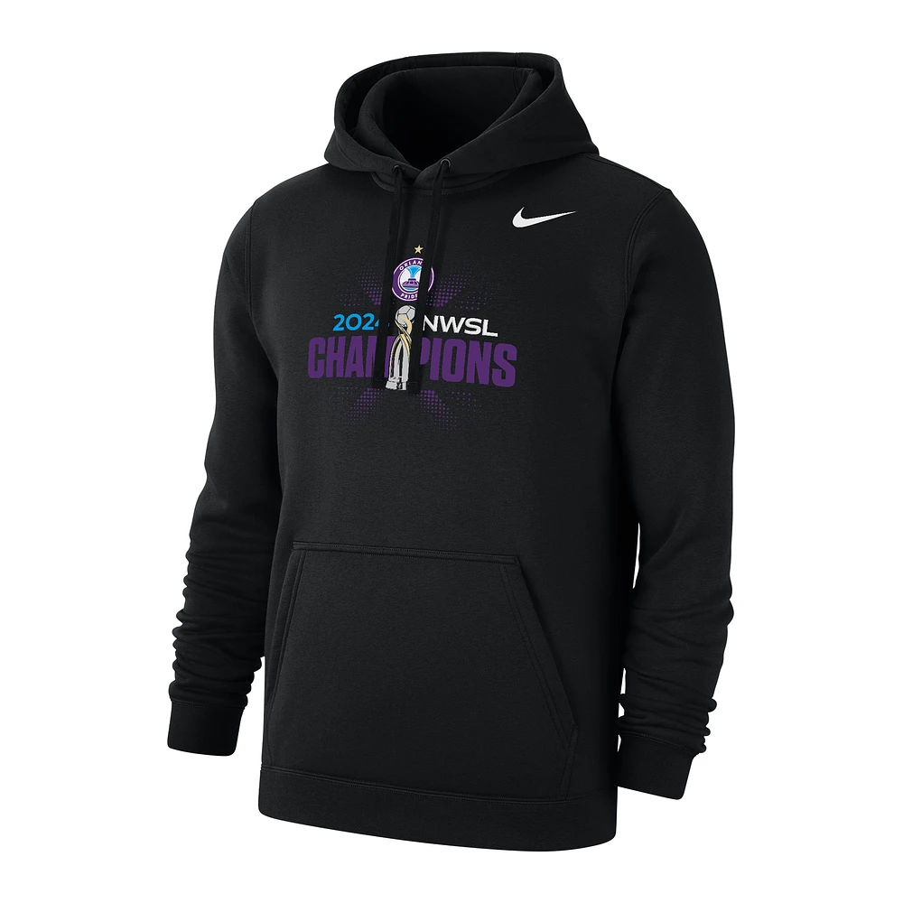 Orlando Pride 2024 NWSL Champions Club Men's Nike Fleece Pullover Hoodie