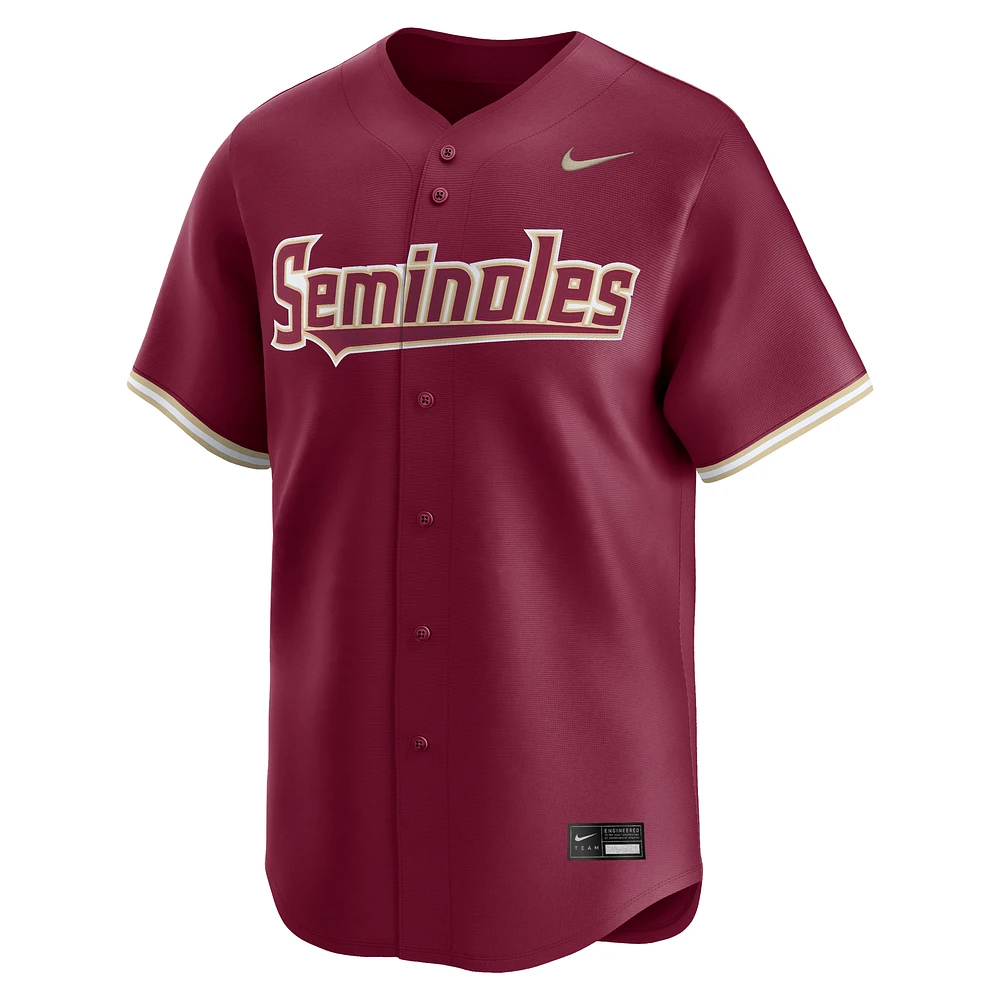Florida State Seminoles Men's Nike College Limited Baseball Jersey