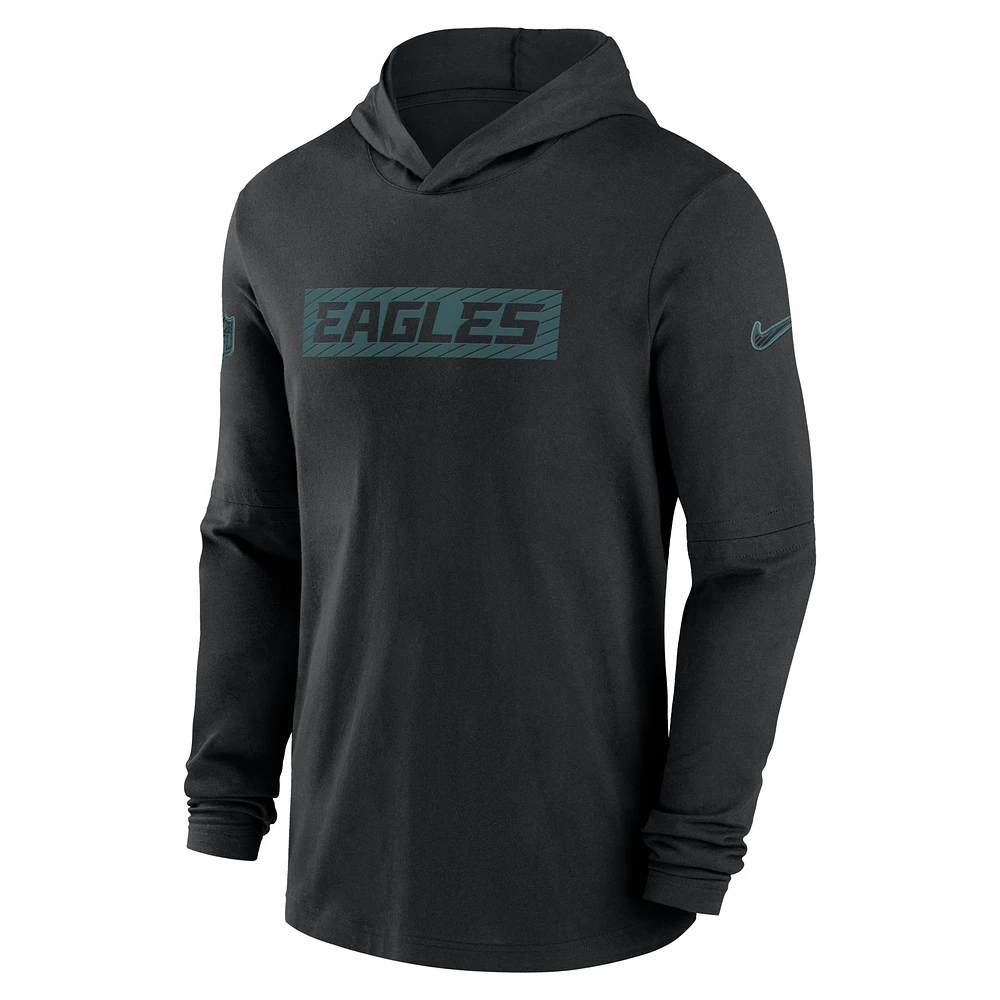 Philadelphia Eagles Sideline Men's Nike Dri-FIT NFL Long-Sleeve Hooded Top