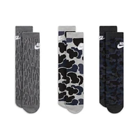 Nike Camo Dri-FIT Crew Socks (3 Pairs) Little Kids'