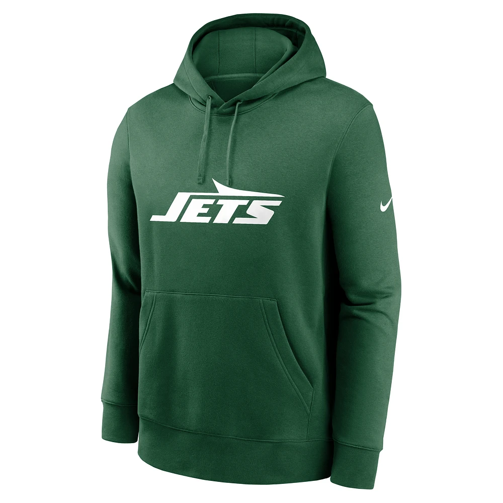 New York Jets Club Logo Men's Nike NFL Pullover Hoodie